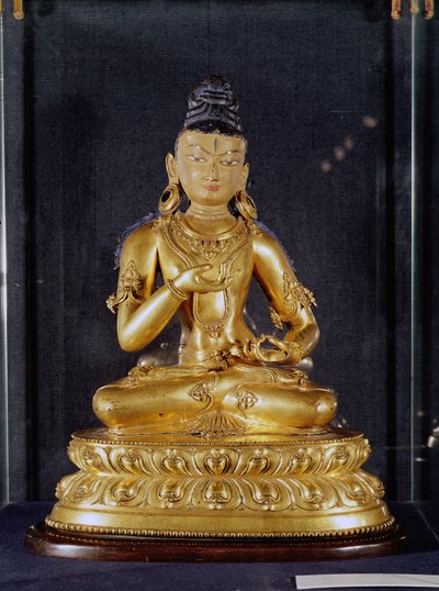 Adibuddha Vajrasattva assis en méditation, 15e-16e siècle - Tibetan School